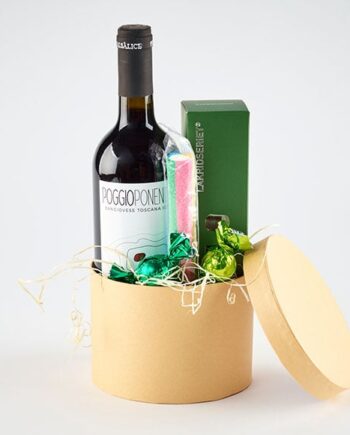 Godt Til Ganen æske Med Rødvin Send Blomster Med Bloomit