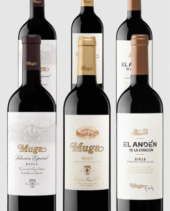 Muga Smagekasse Flasker Forskellige Rødvine