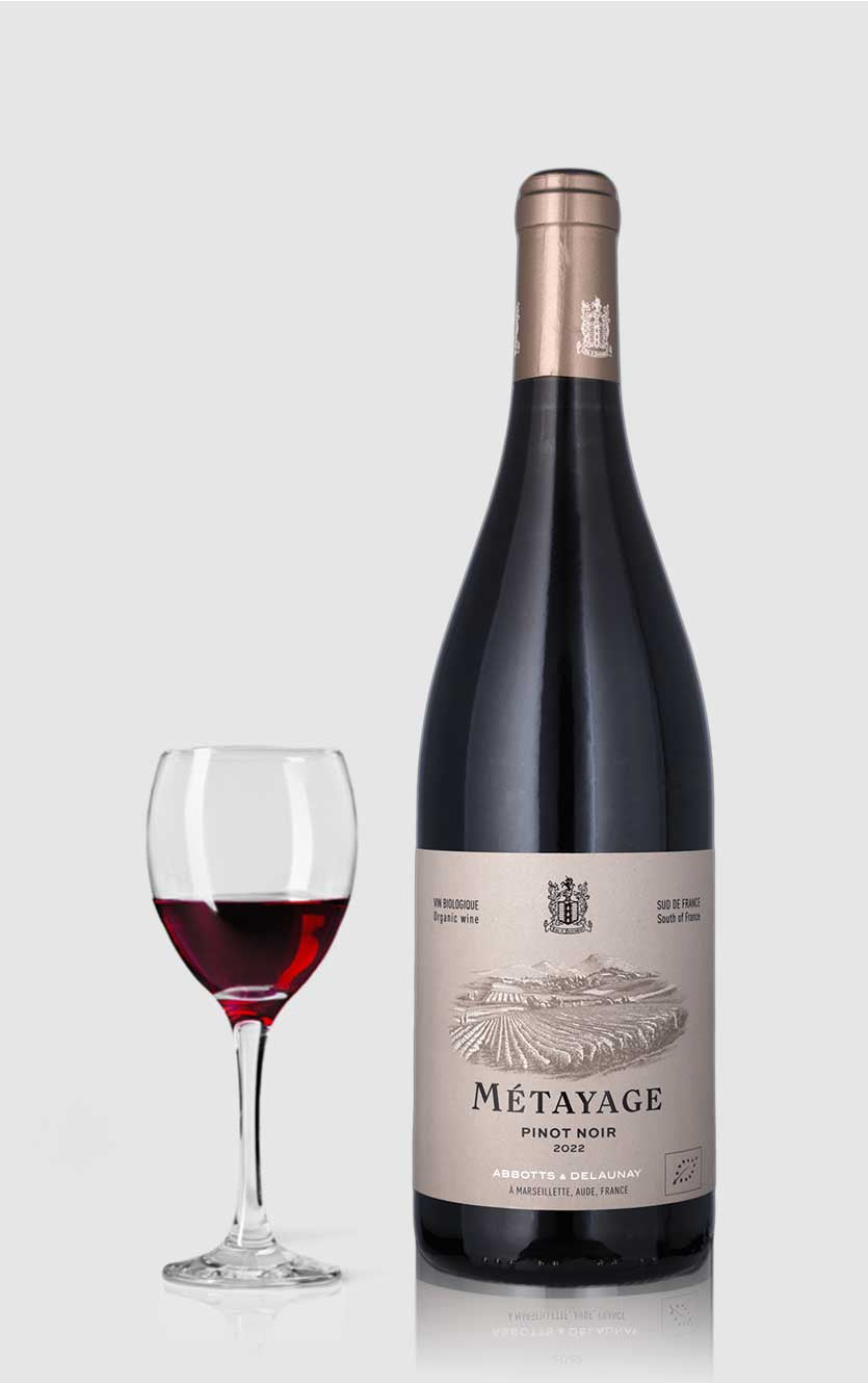 Abbotts Delaunay Metayage Pinot Noir øko Igp Pays Doc 2022