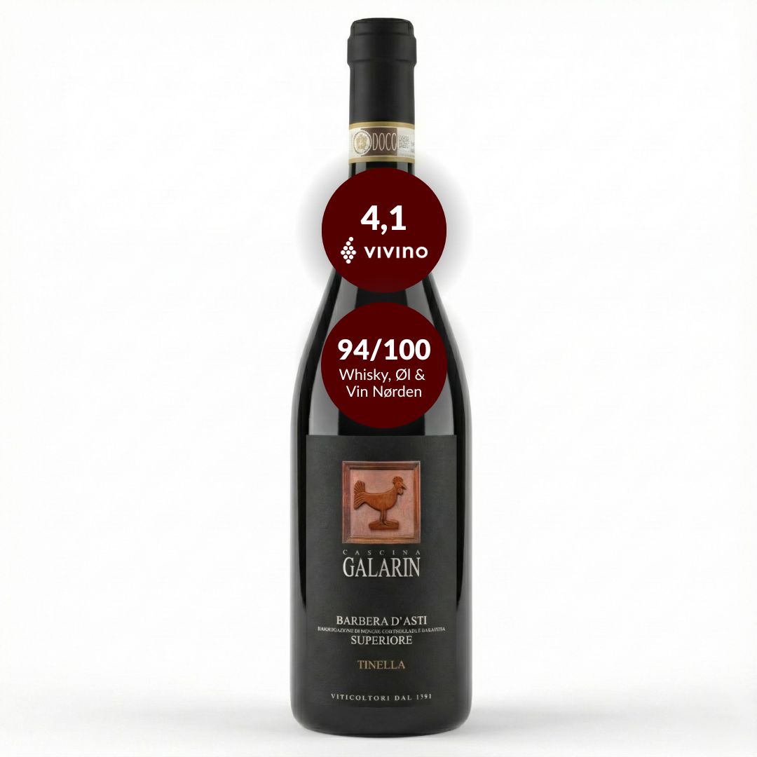 Galarin Barbera Ampaposasti Superiore Docg Ampquottinellaampquot 2022 økologisk Rødvin Piemonte