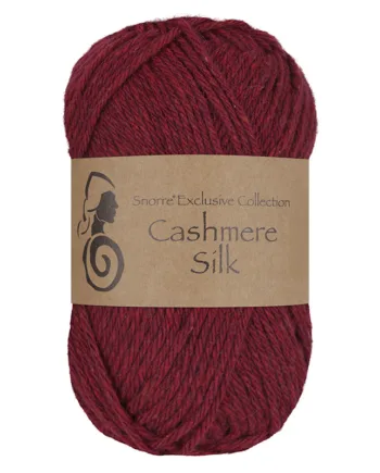 Viking Snorre Cashmere Silk 655 Rødvin Kashmir Silke Fra Viking