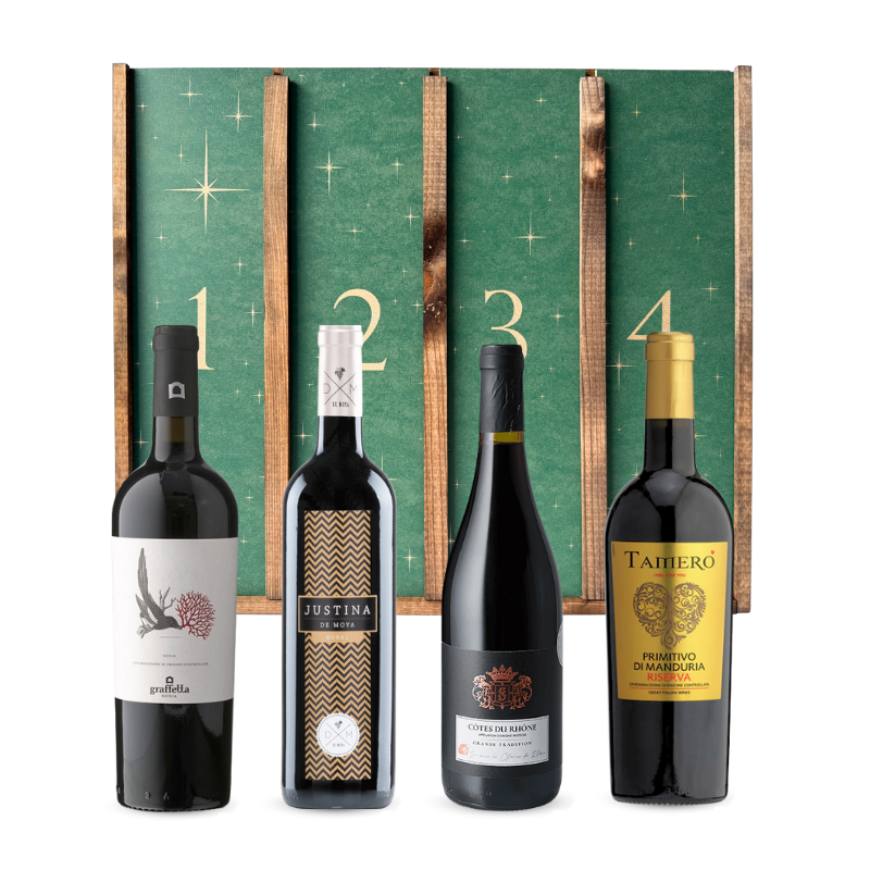 Adventskalender Rødvin Italien Frankrig Spanien