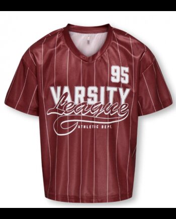 Kids Only Sporty Shirt Med Hals Cabernet League Til Piger