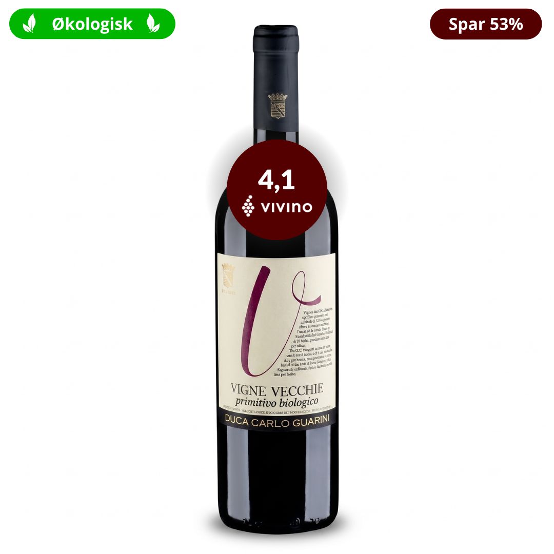 Vigne Vecchie 2024 Duca Carlo Guarini økologisk Primitivo Salento Puglia