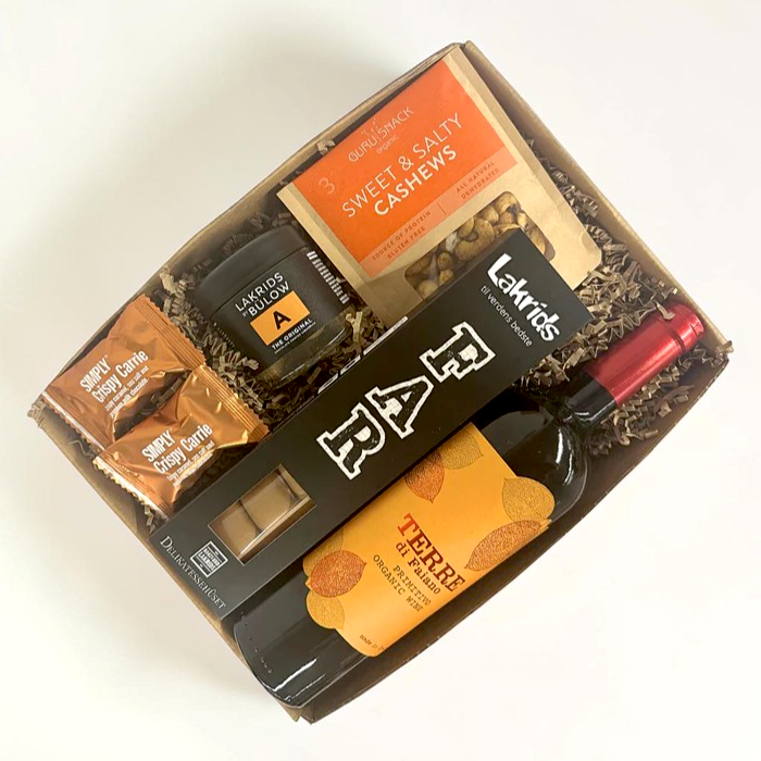 Gave Til Far Med Rødvin Lakrids Snacks