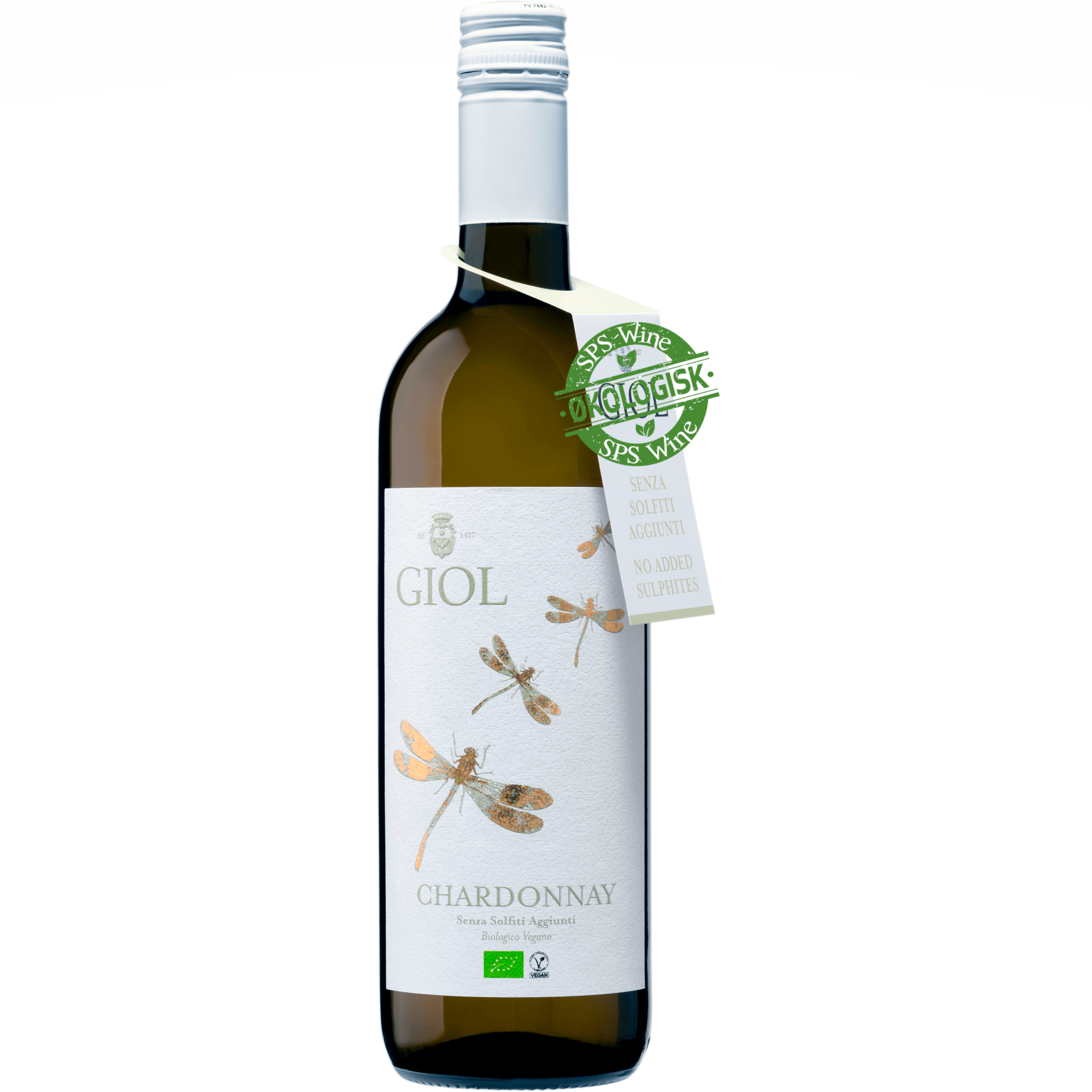 Giol Chardonnay økologisk Hvidvin Veneto Italien 2024 Uden Tilsatte Sulfitter