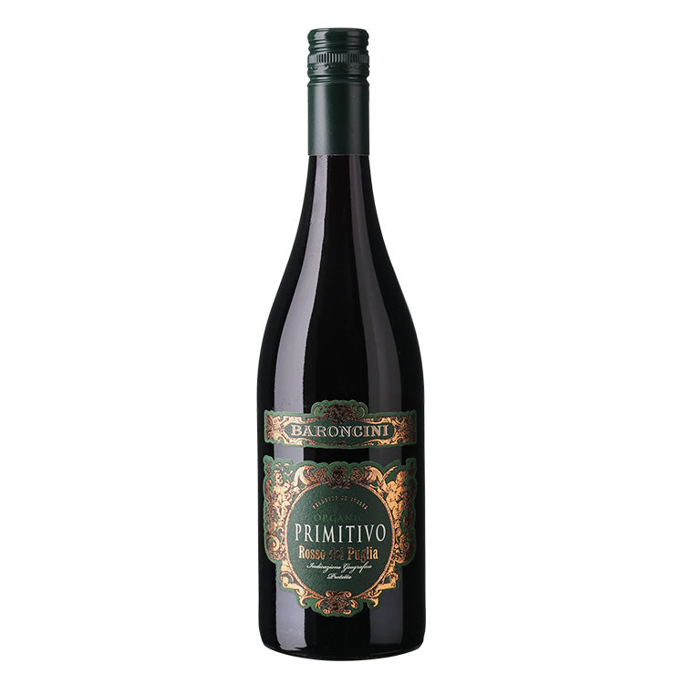 Rødvin Baroncini Primitivo Puglia Igp øko Italien