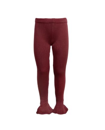 Tilde Strikkede Leggings Med Svaj Cabernet