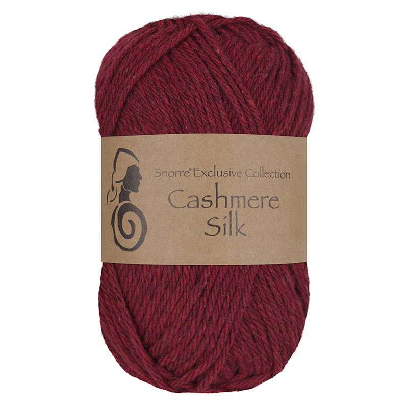 Viking Snorre Cashmere Silk 655 Rødvin Kashmir Silke Fra Viking