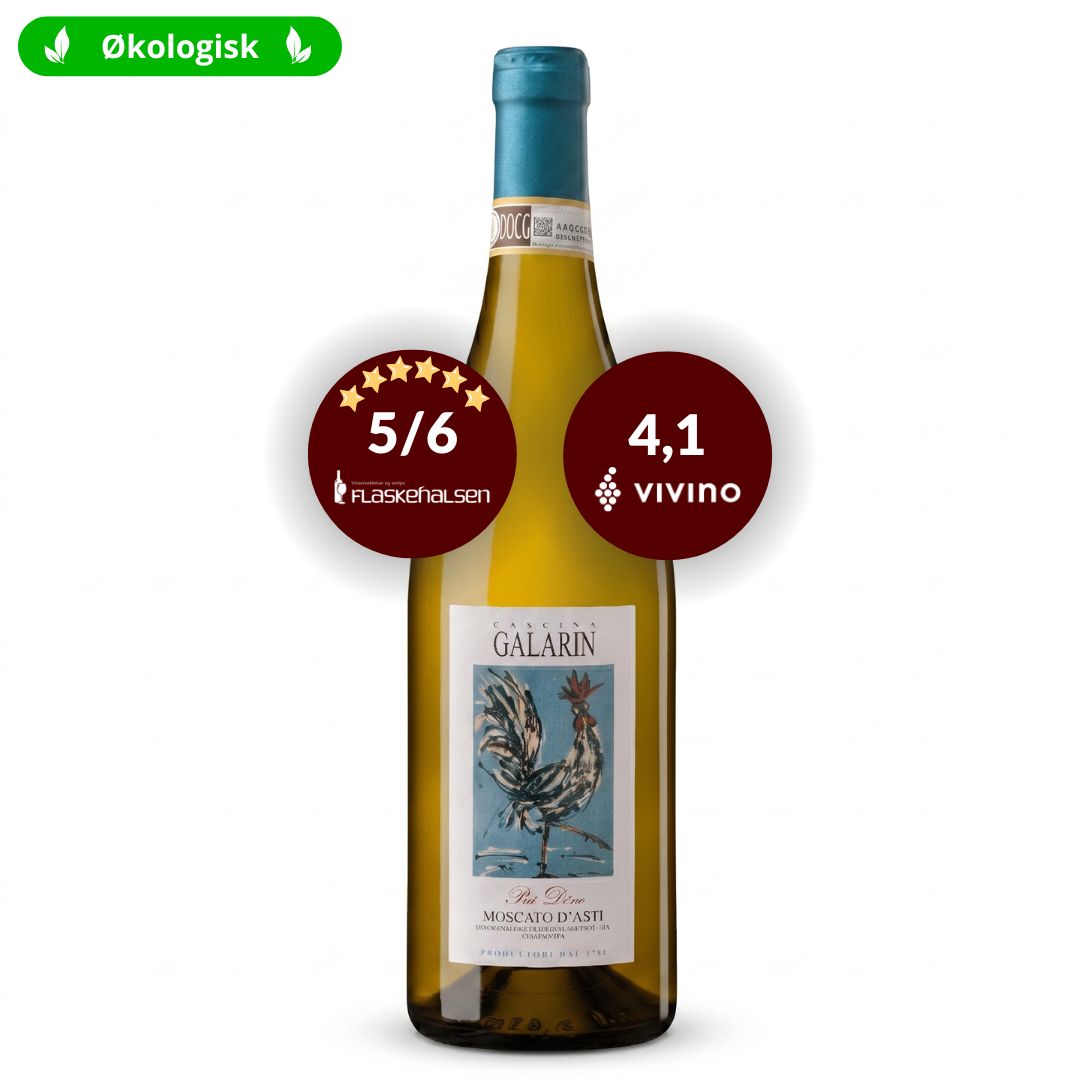 Galarin Moscato Asti økologisk Aperitif Piemonte Italien
